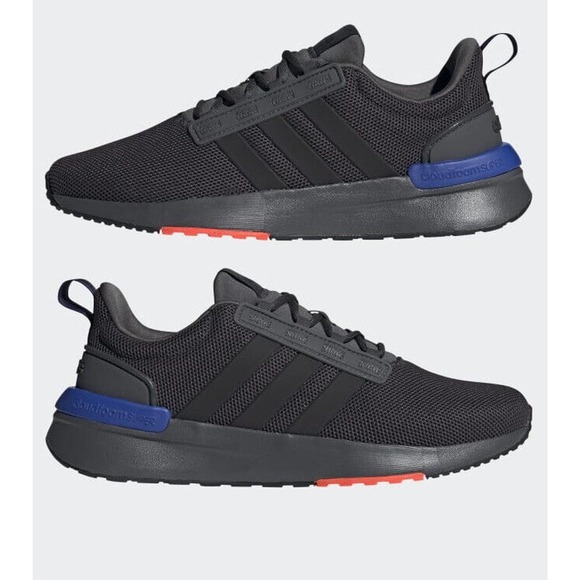 Adidas Shoes Men Size 12 Racer GZ8185 TR21 Running WHITE/RED/GREY Sneakers - Picture 2 of 9